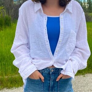 Women’s White Button Up